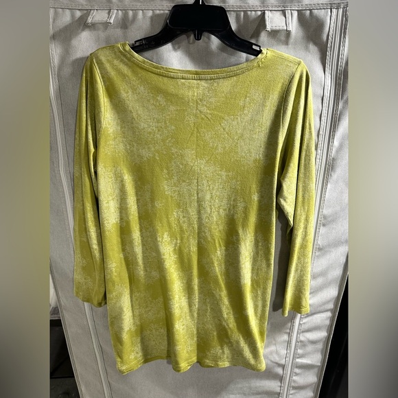 Pure Jill Women's Super Soft Tunic Green Tops Medium‎ Long Sleeve Modal Blend - Picture 6 of 7